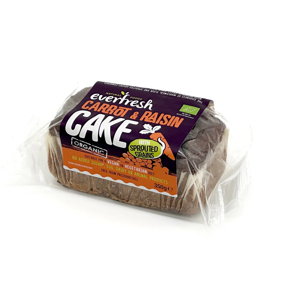 Everfresh sprouted grains Carrot & Raisin Cake Organic 350g