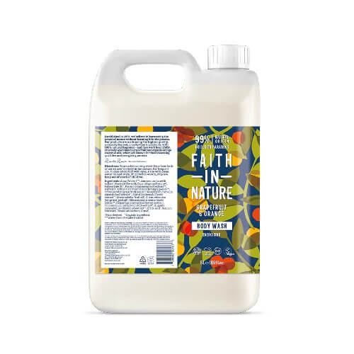 Faith In Nature Grapefruit & Orange Body Wash - 5L Refill