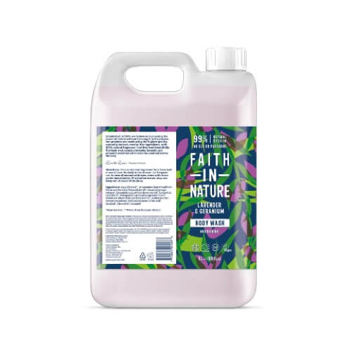 Faith In Nature Lavender & Geranium Body Wash - 5L Refill