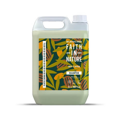 Faith in Nature Shea & Argan Shampoo - 5L Refill