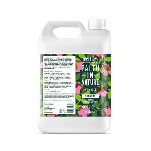 Faith in Nature Wild Rose Shampoo - 5L Refill