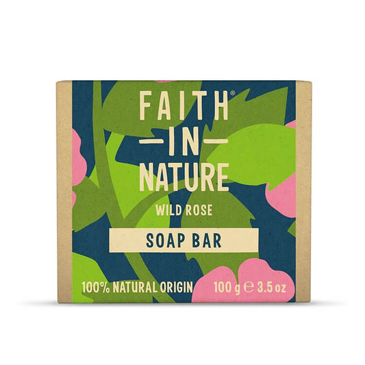 Faith in Nature Wild Rose Soap Bar 100g