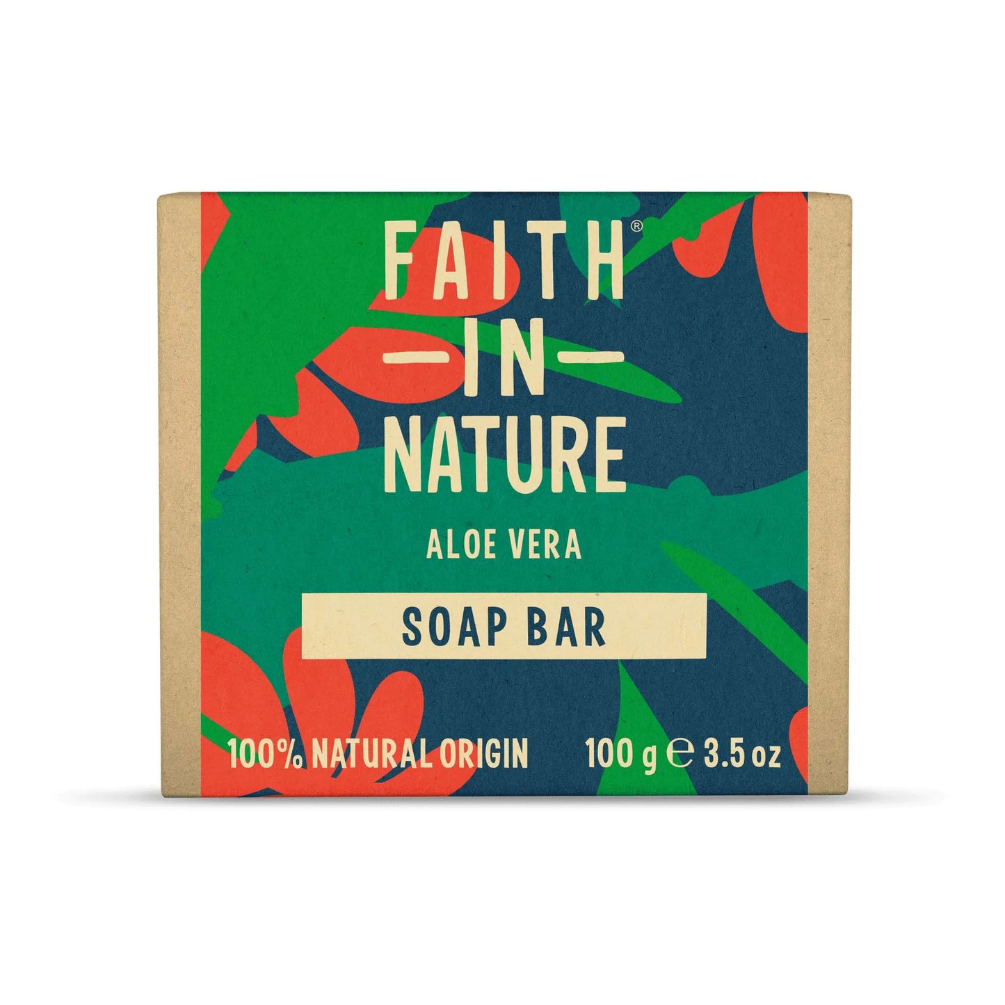 Faith in Nature Aloe Vera Soap Bar 100g Box Front