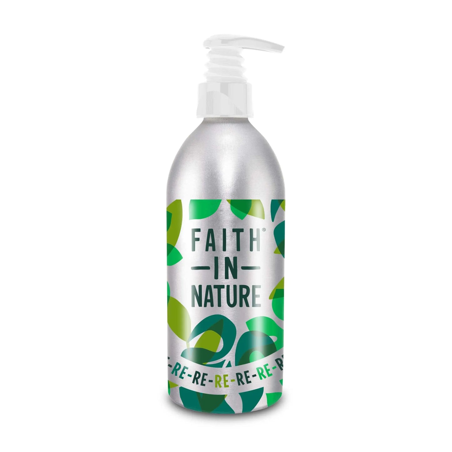 Faith In Nature Refillable Aluminium 
Bottle 450ml Front