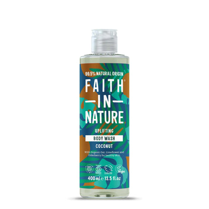 Faith in Nature Coconut Body Wash 400ml Bottle Front
