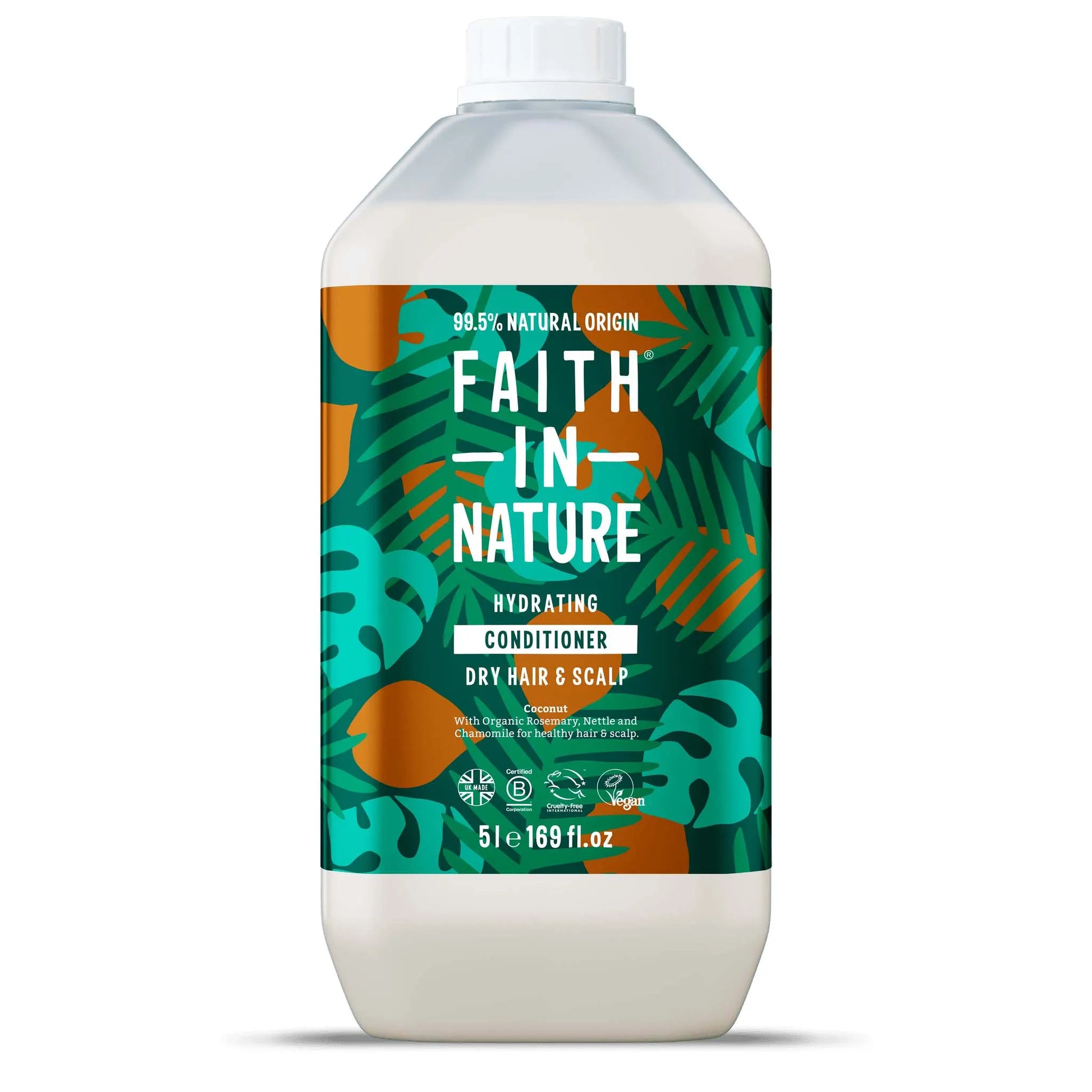 Faith In Nature Coconut Conditioner - 5L Refill Bottle Front