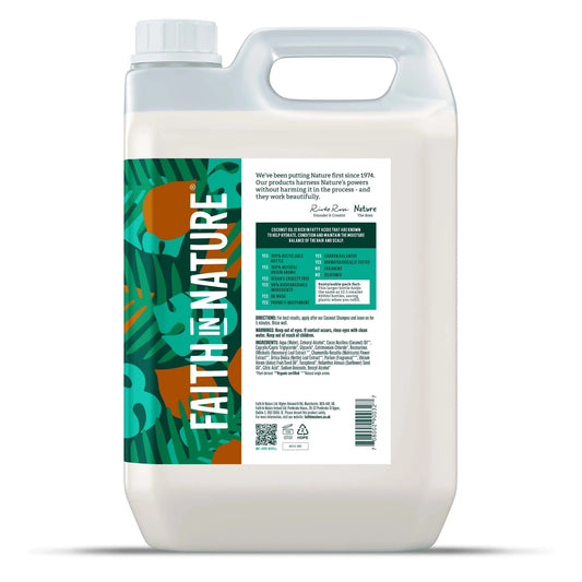 Faith In Nature Coconut Conditioner - 5L Refill Bottle Side