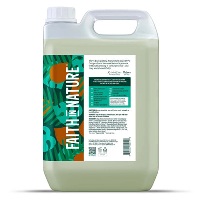 Faith in Nature Coconut Shampoo - 5L Refill Side