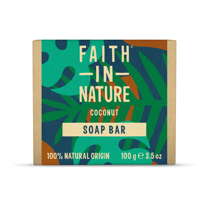 Faith in Nature Coconut Soap Bar 100g Box Front