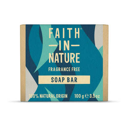 Faith in Nature Fragrance Free Soap Bar 100g Box Front