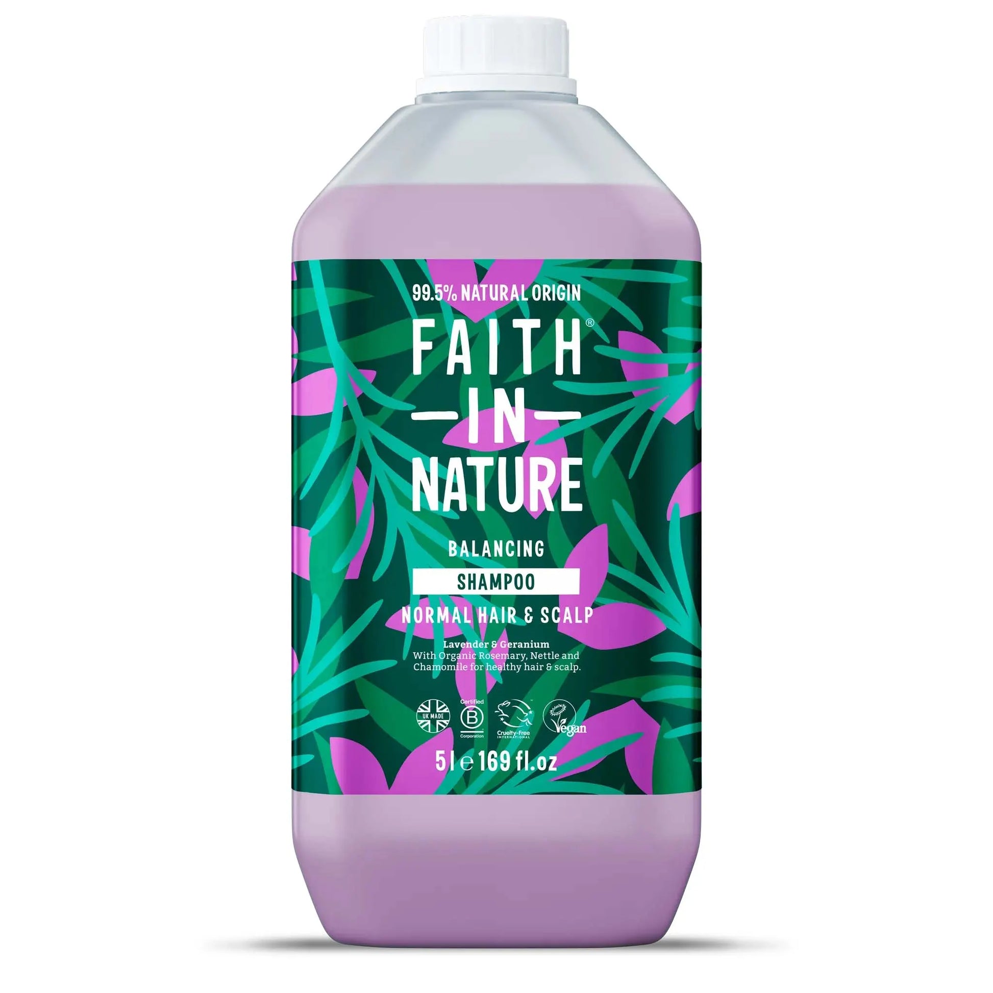 Faith In Nature Lavender & Geranium Shampoo - 5L Refill Front