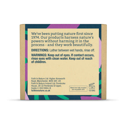 Faith in Nature Lavender Soap Bar 100g Box Back