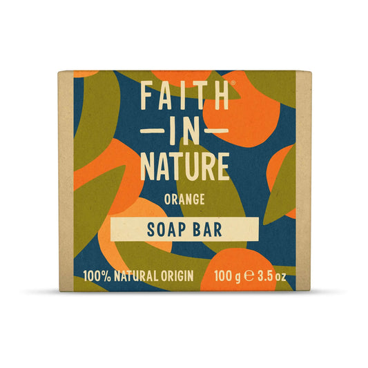 Faith in Nature Orange Soap Bar 100g Box Front