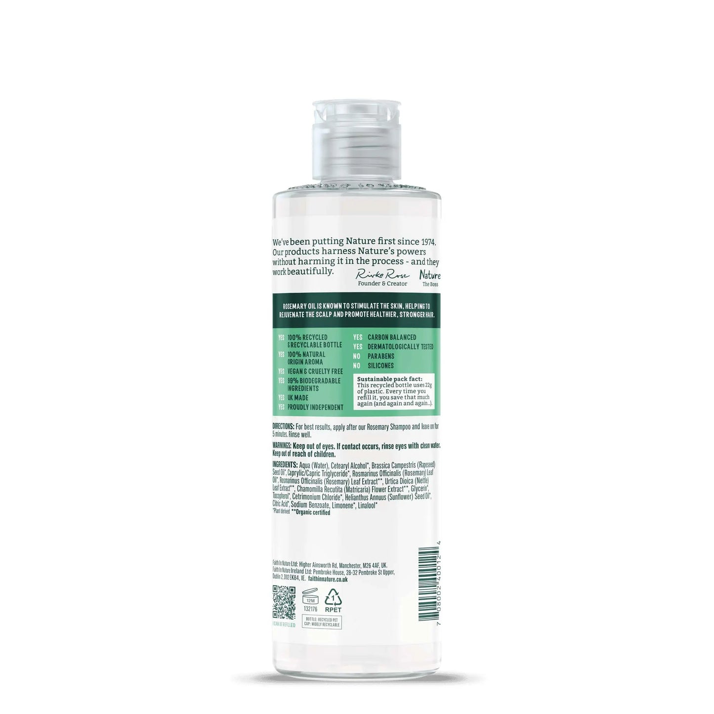 Faith in Nature Rosemary Conditioner 400ml Back