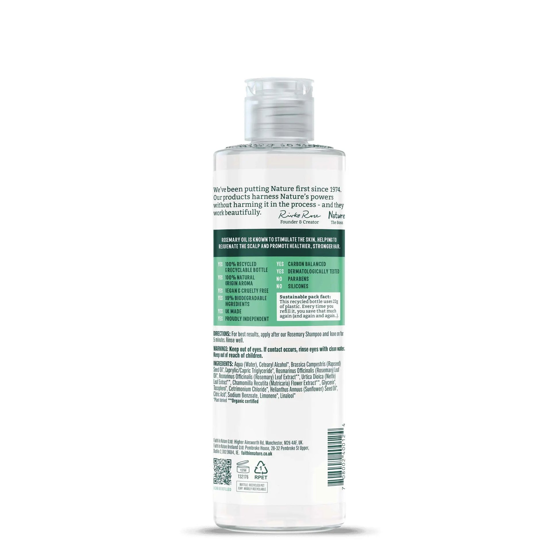 Faith in Nature Rosemary Conditioner 400ml Back