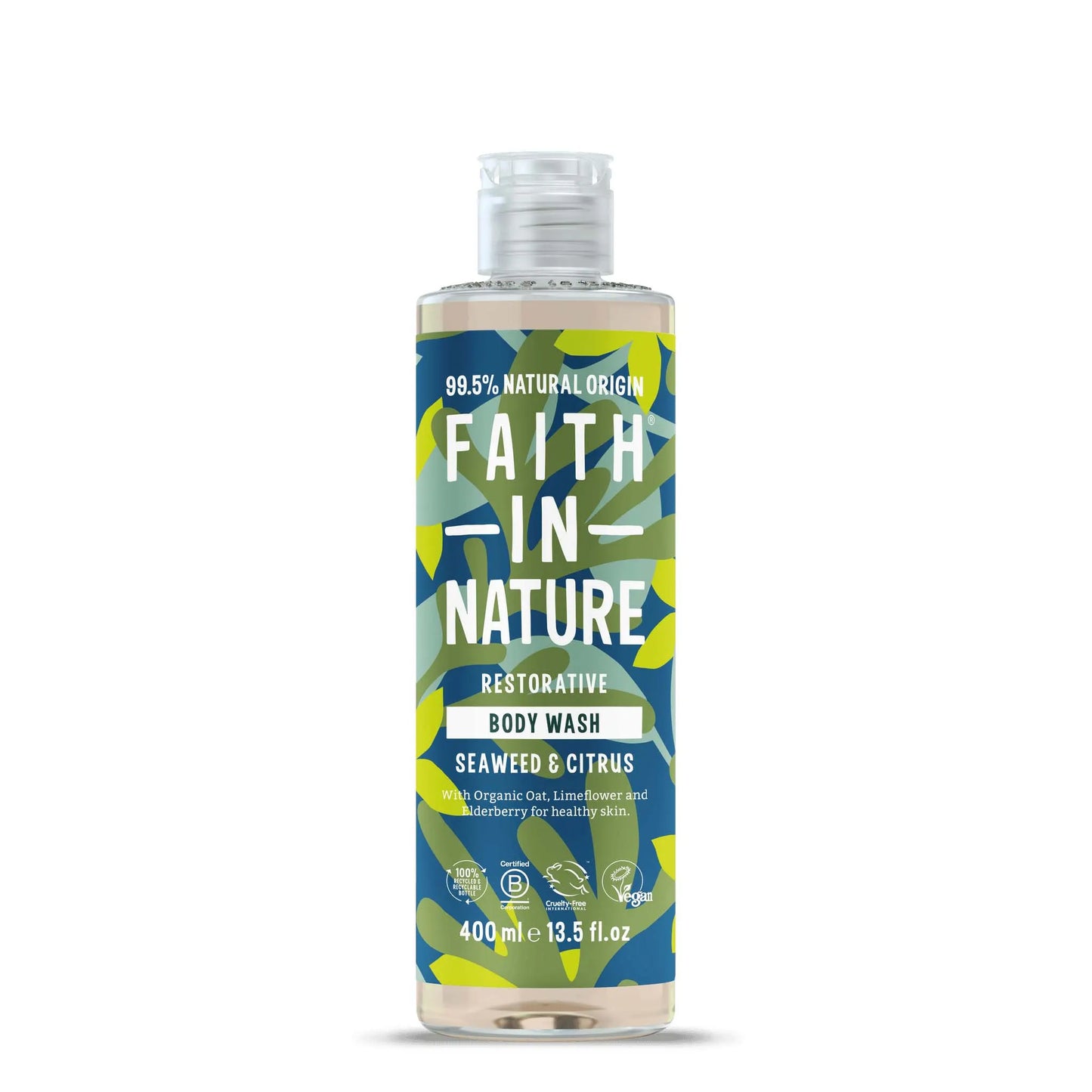 Faith in Nature Seaweed & Citrus Body Wash 400ml Bottle Front
