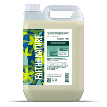 Faith in Nature Seaweed & Citrus Body Wash - 5L Refill Bottle Side