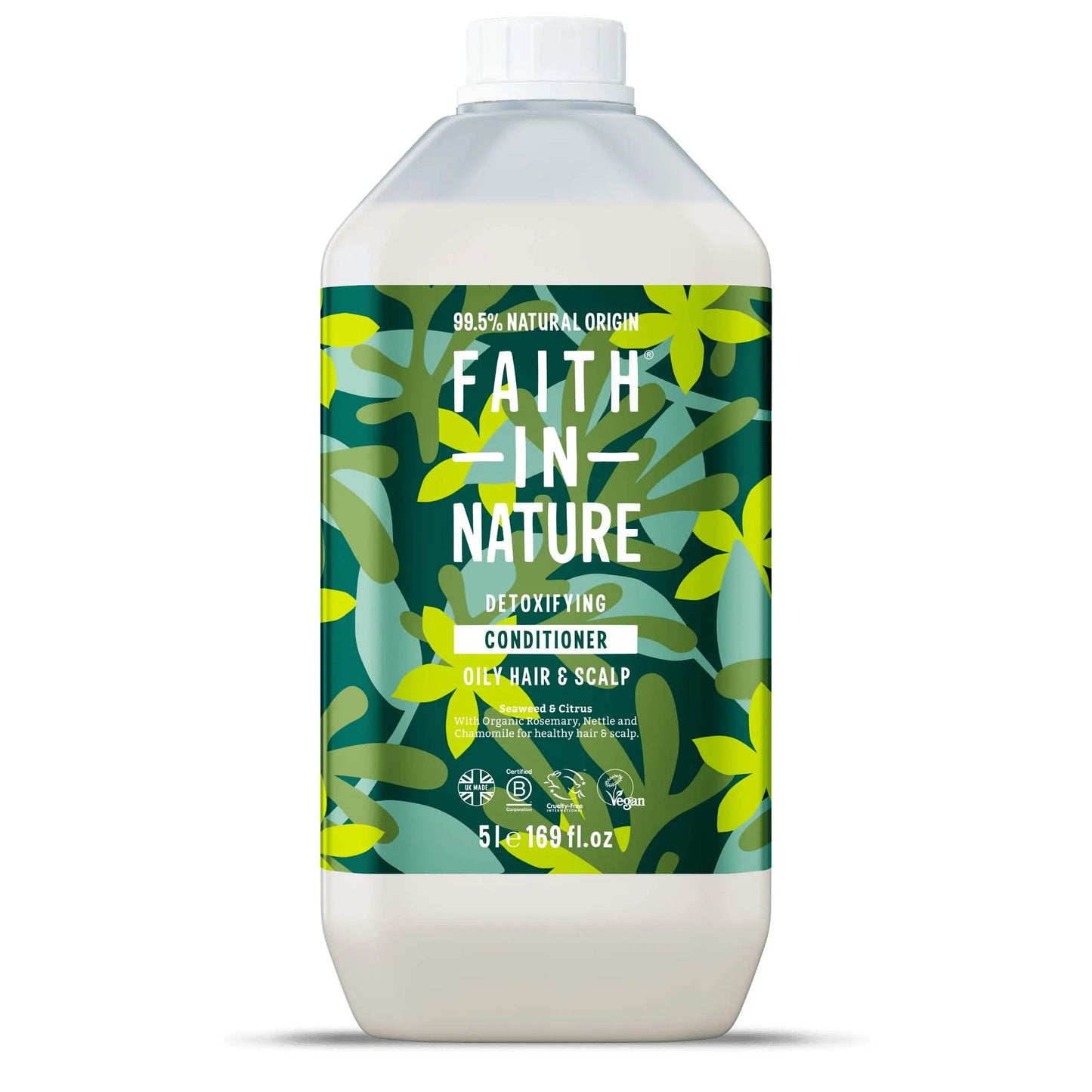 Faith In Nature Seaweed & Citrus Conditioner - 5L Refill Bottle Front