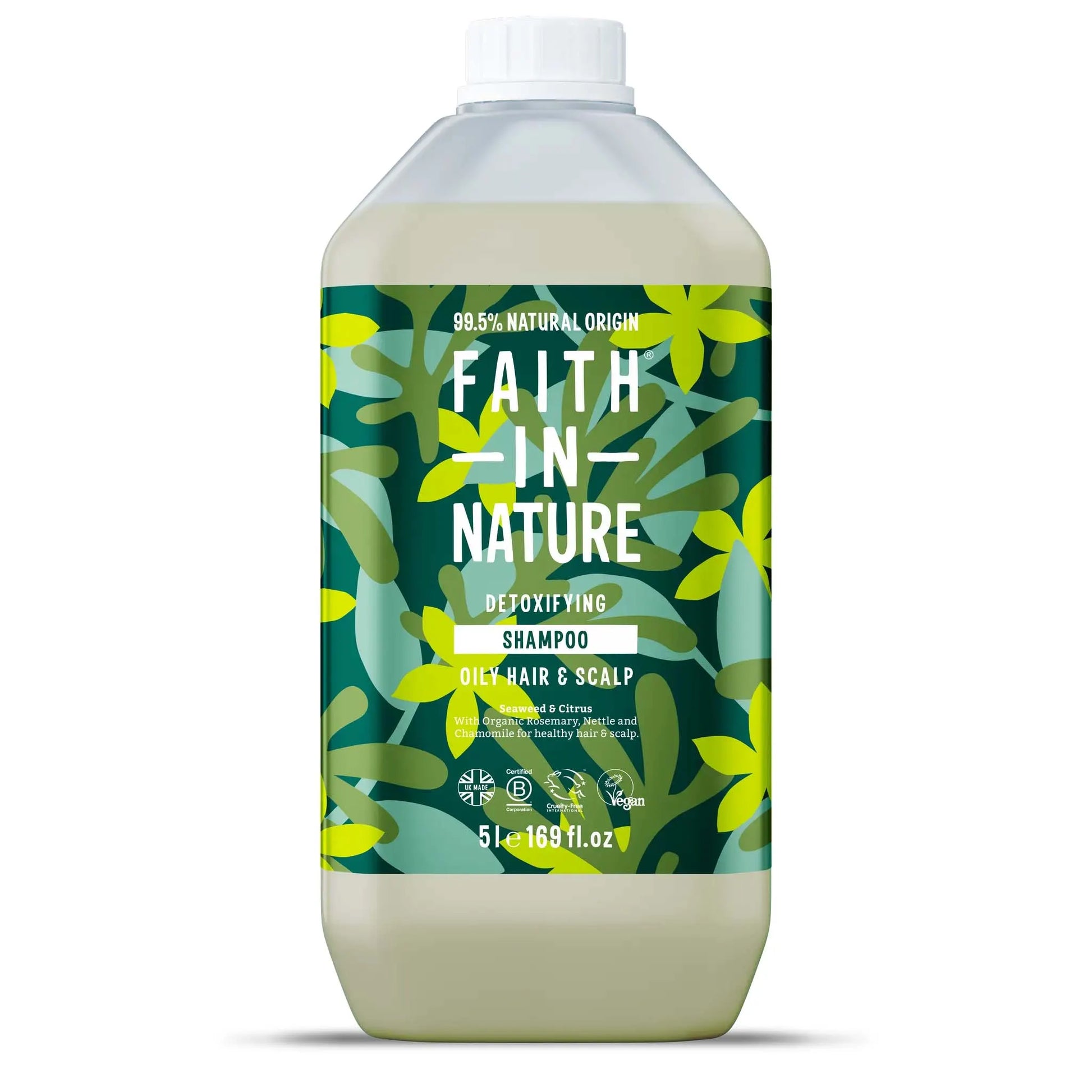 Faith In Nature Seaweed & Citrus Shampoo - 5L Refill Front