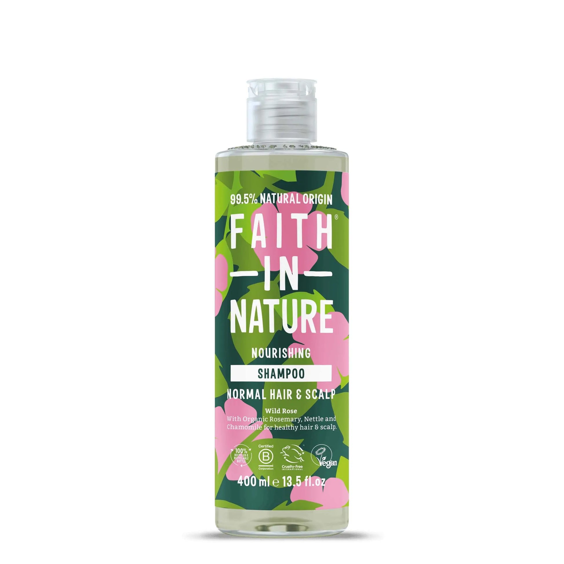 Faith in Nature Wild Rose Shampoo 400ml Front