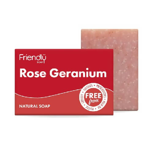 Friendly Soap Rose Geranium Bar 95g