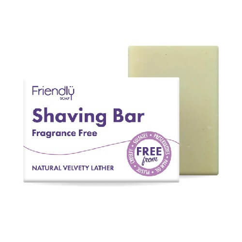 Friendly Soap Fragrance Free Shaving Bar 95g
