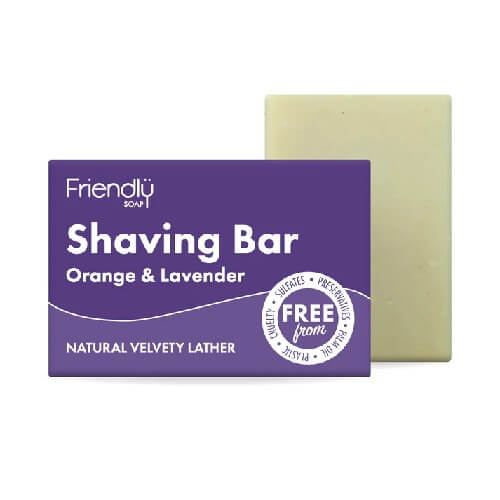 Friendly Soap Orange & Lavender Shaving Bar 95g