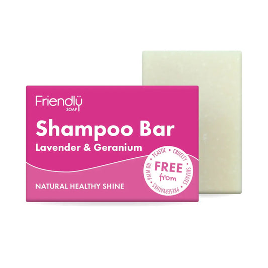 Friendly Soap Lavender & Geranium Shampoo Bar 95g