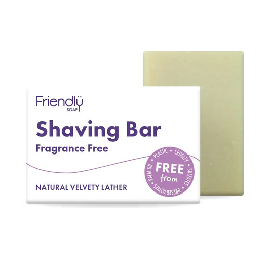Friendly Soap Shaving Bar Fragrance Free 95g