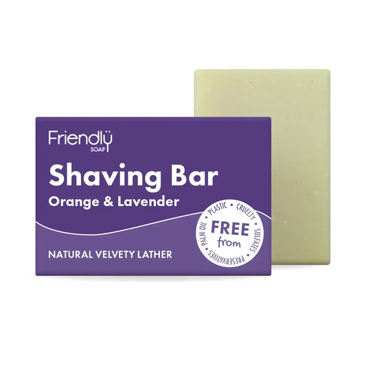 Friendly Soap Orange & Lavender Shaving Bar 95g