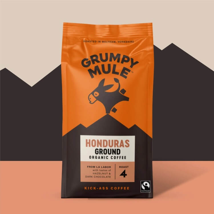 Grumpy Mule Honduras ground coffee organic