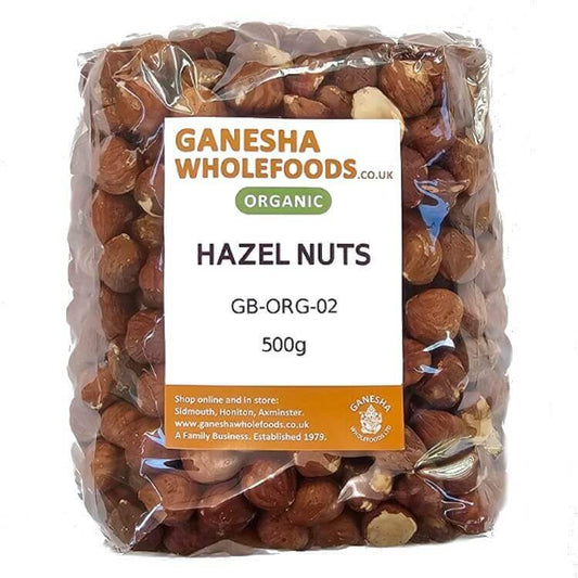 Hazelnuts Whole Organic 500g