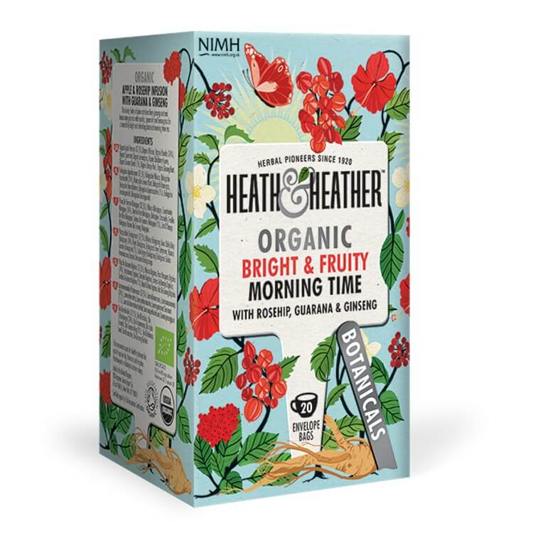 Heath & Heather Morning Time 20 Teabags Organic