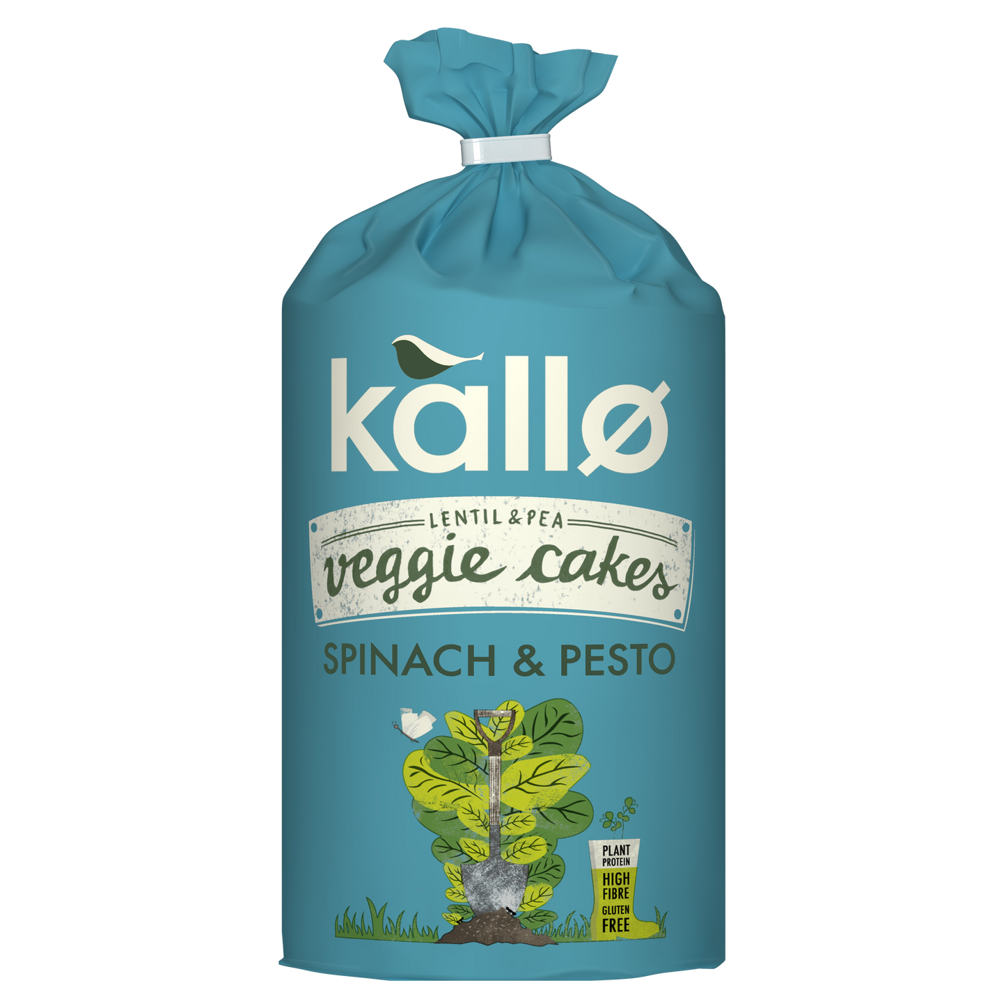 Kallo Spinach and Pesto Veggie Cakes 122g front pack shot