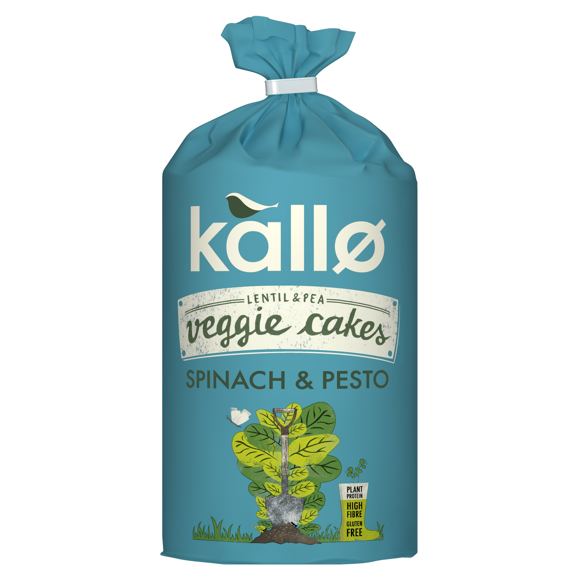 Kallo Spinach and Pesto Veggie Cakes 122g front pack shot