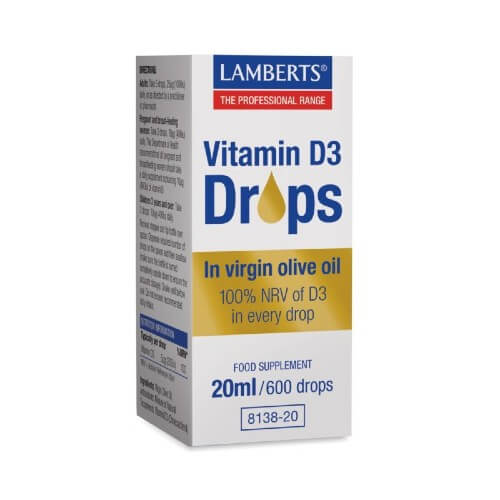 Lamberts Vitamin D3 Drops 200iu 20ml