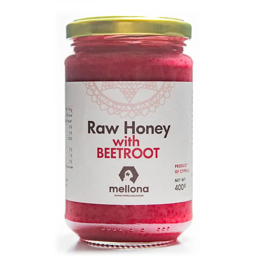 Mellona Raw Honey with Beetroot 400g from Cyprus
