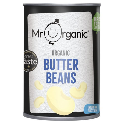 Mr Organic Butter Beans 400g BPA free tin
