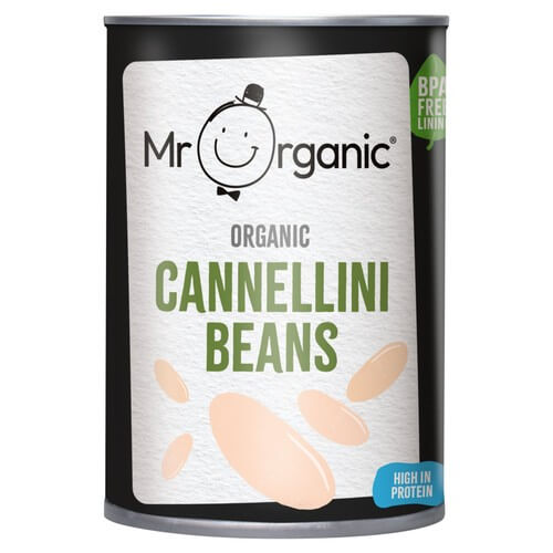 Mr Organic Cannellini Beans 400g BPA Free tin.