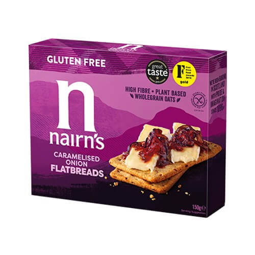 Nairn's Gluten Free Flatbreads Caramelised Onion 150g