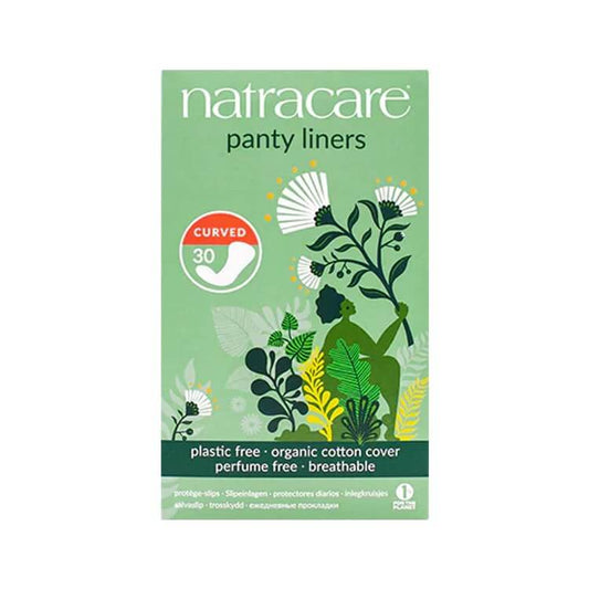 Natracare Curved Panty Liners - Ganesha Wholefoods
