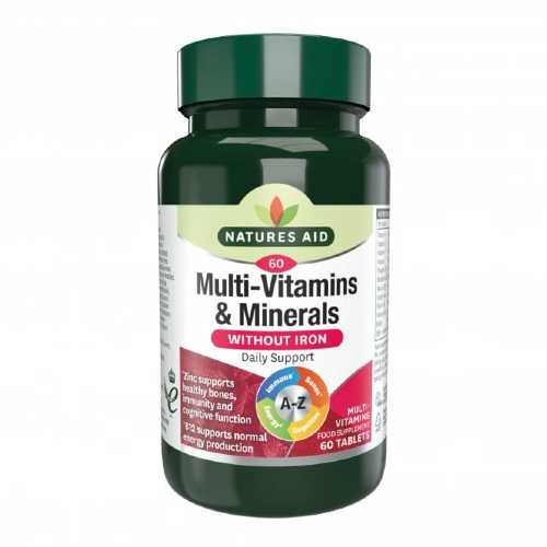 Natures Aid Multivitamin & Minerals without Iron