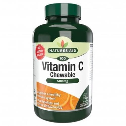Natures Aid Vitamin C 500mg Chewable