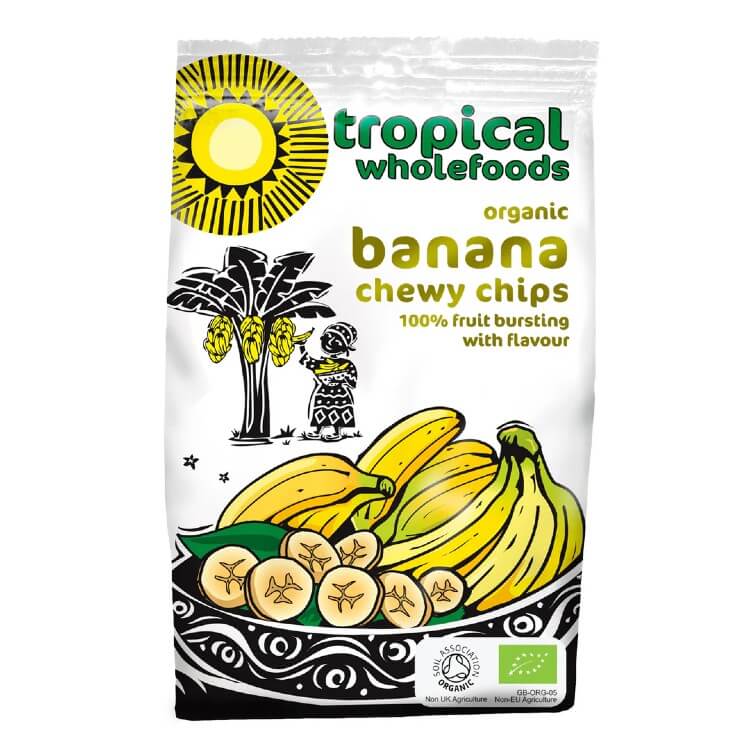 Tropical Wholefoods Dried Banana Organic 150g
