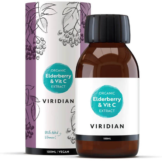 Viridian Elderberry & Vitamin C Extract Organic 100ml