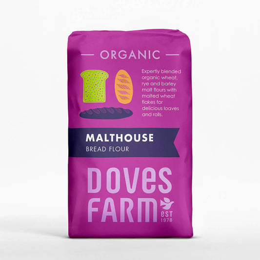 Doves Organic Malthouse Bread Flour 1kg pack