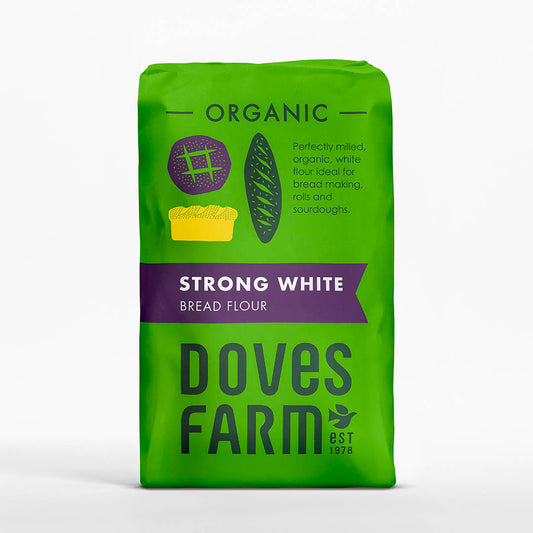 Doves Organic Strong White Bread Flour 1.5kg pack