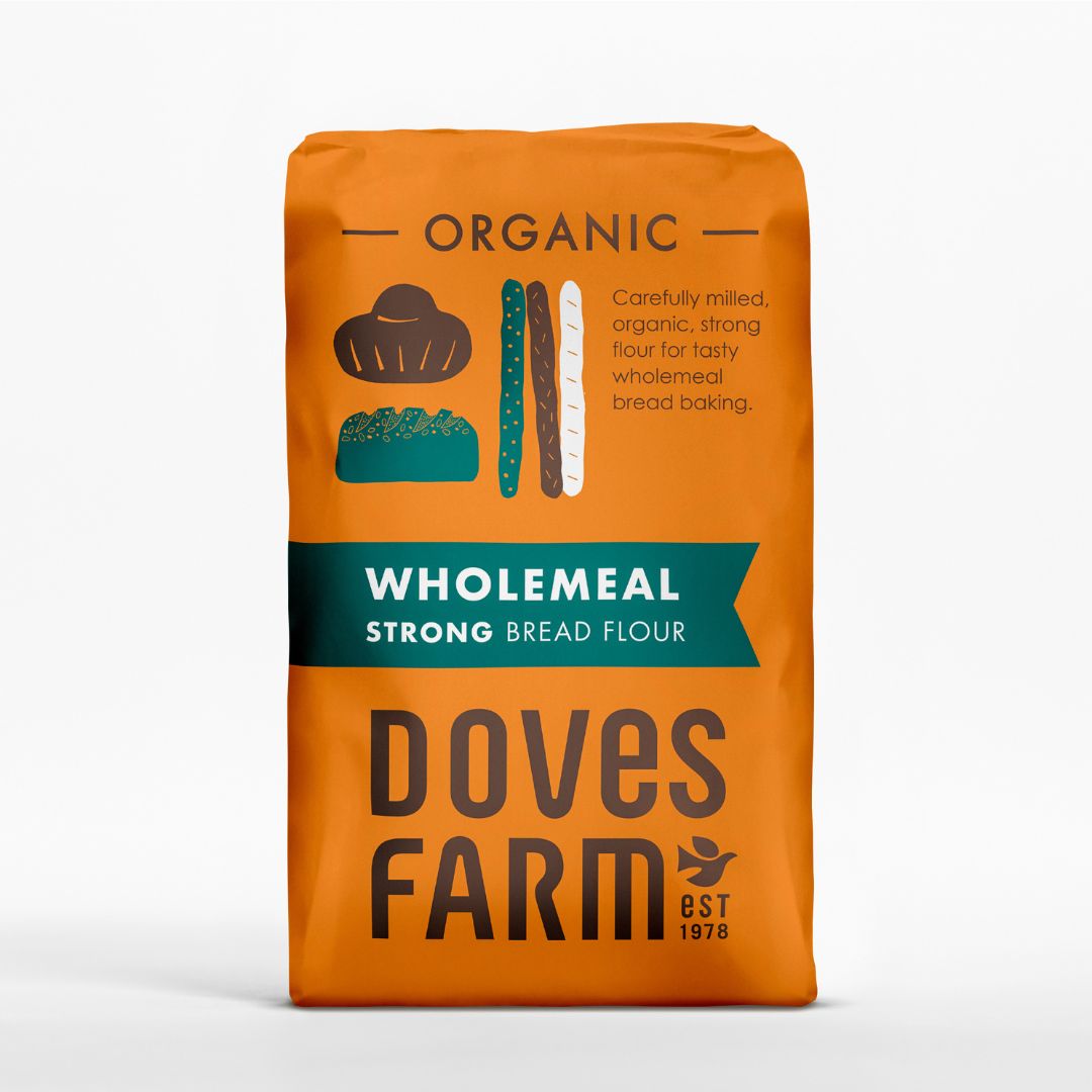 Doves Organic Strong Wholemeal Bread Flour 1.5kg pack