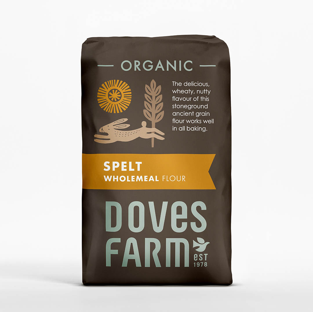 Doves Organic Stoneground Wholemeal Spelt Flour 1kg pack
