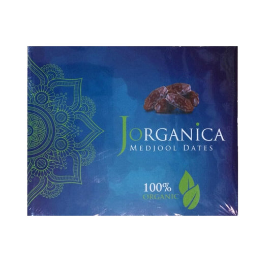 Medjool Dates Organic 3kg Blue Box from Jordan on a white background.